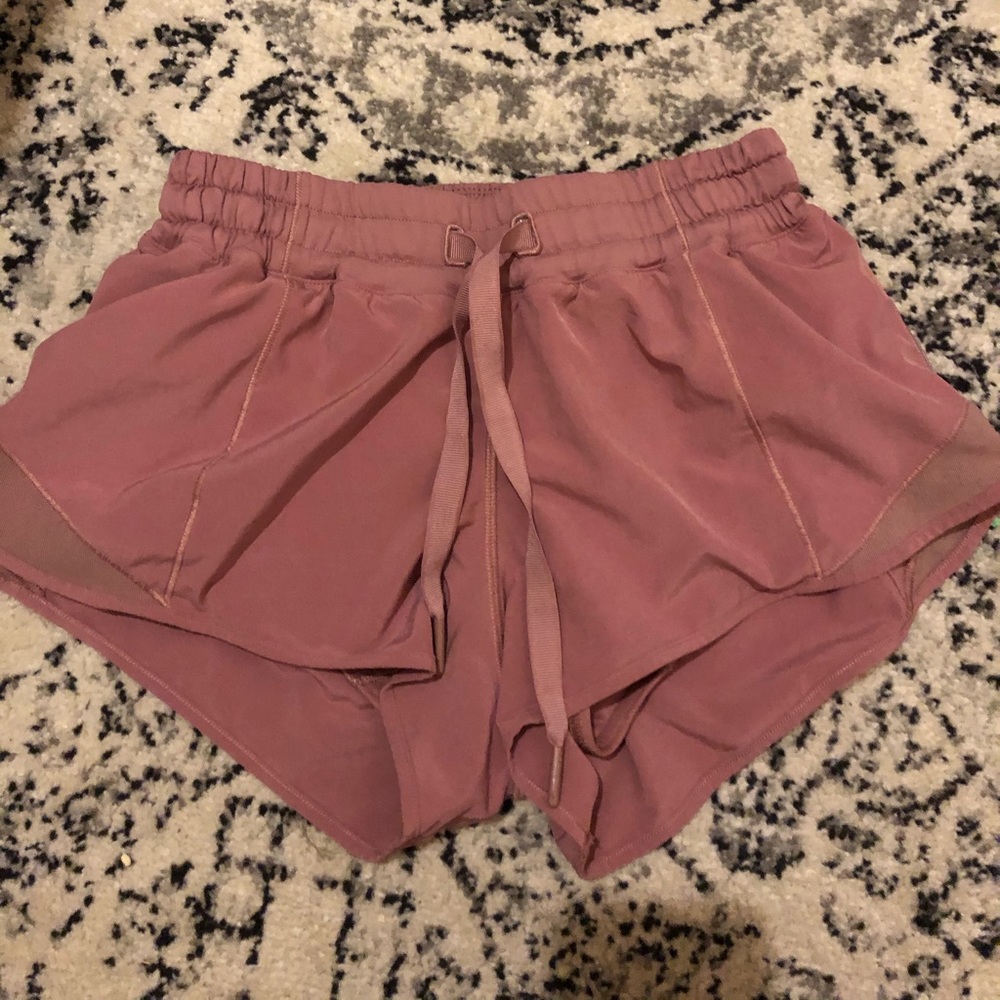 SUPER RARE rose pink hotty hot lululemon shorts